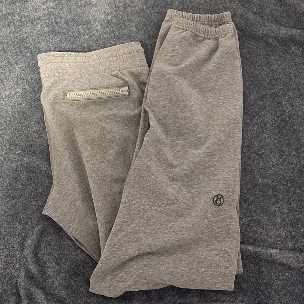 Lululemon Light Gray Jogger Gym Lounge Pants Waist 32 Size 10?